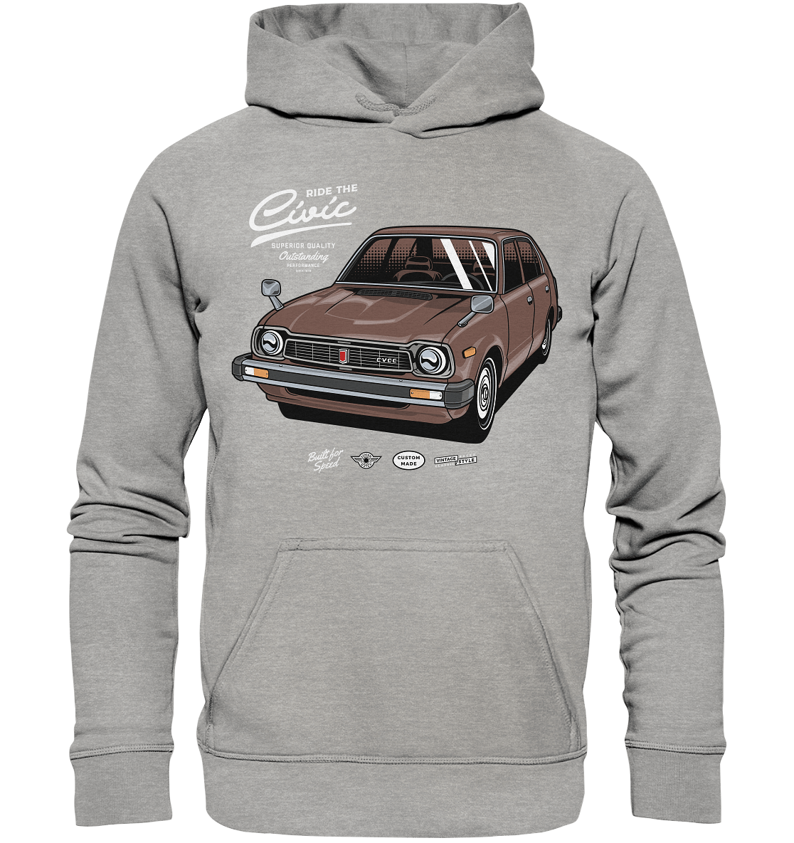 Honda Civic 1972 - Basic Unisex Hoodie - MotoMerch.de