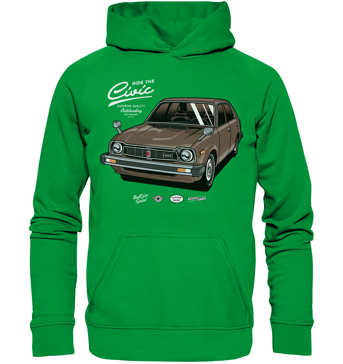 Honda Civic 1972 - Basic Unisex Hoodie - MotoMerch.de