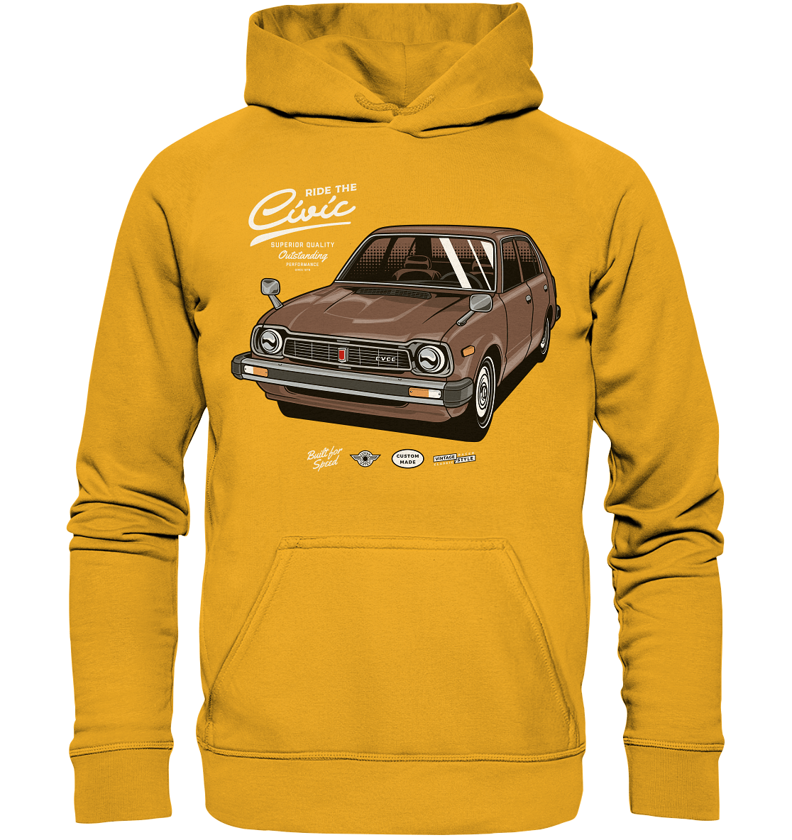 Honda Civic 1972 - Basic Unisex Hoodie - MotoMerch.de