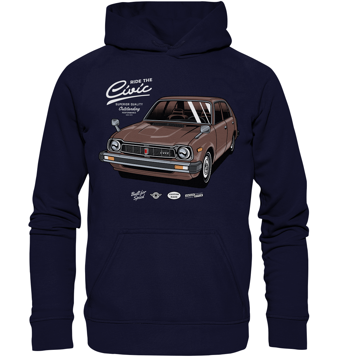 Honda Civic 1972 - Basic Unisex Hoodie - MotoMerch.de