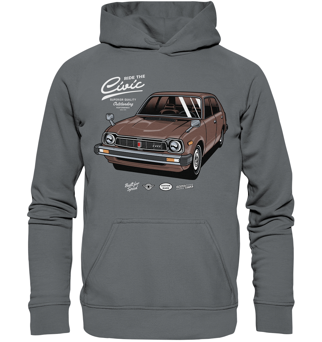 Honda Civic 1972 - Basic Unisex Hoodie - MotoMerch.de