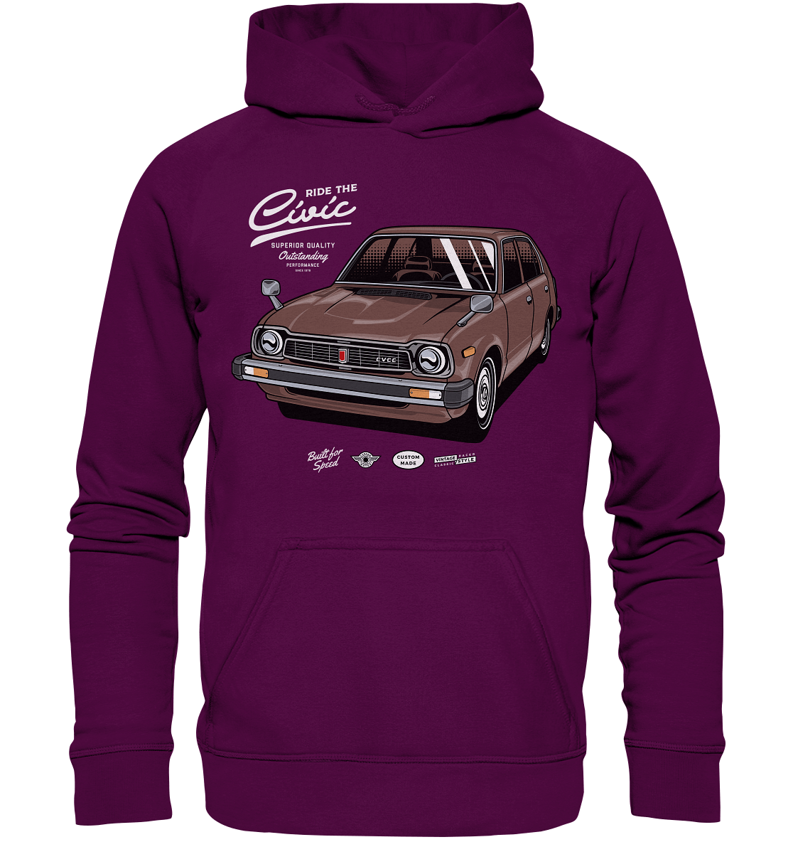 Honda Civic 1972 - Basic Unisex Hoodie - MotoMerch.de