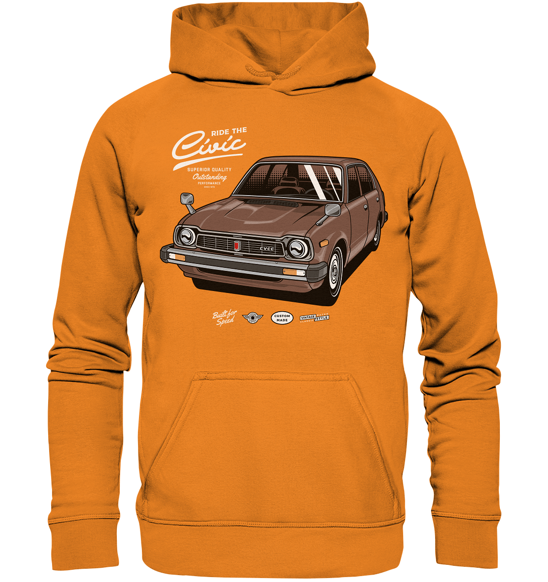 Honda Civic 1972 - Basic Unisex Hoodie - MotoMerch.de