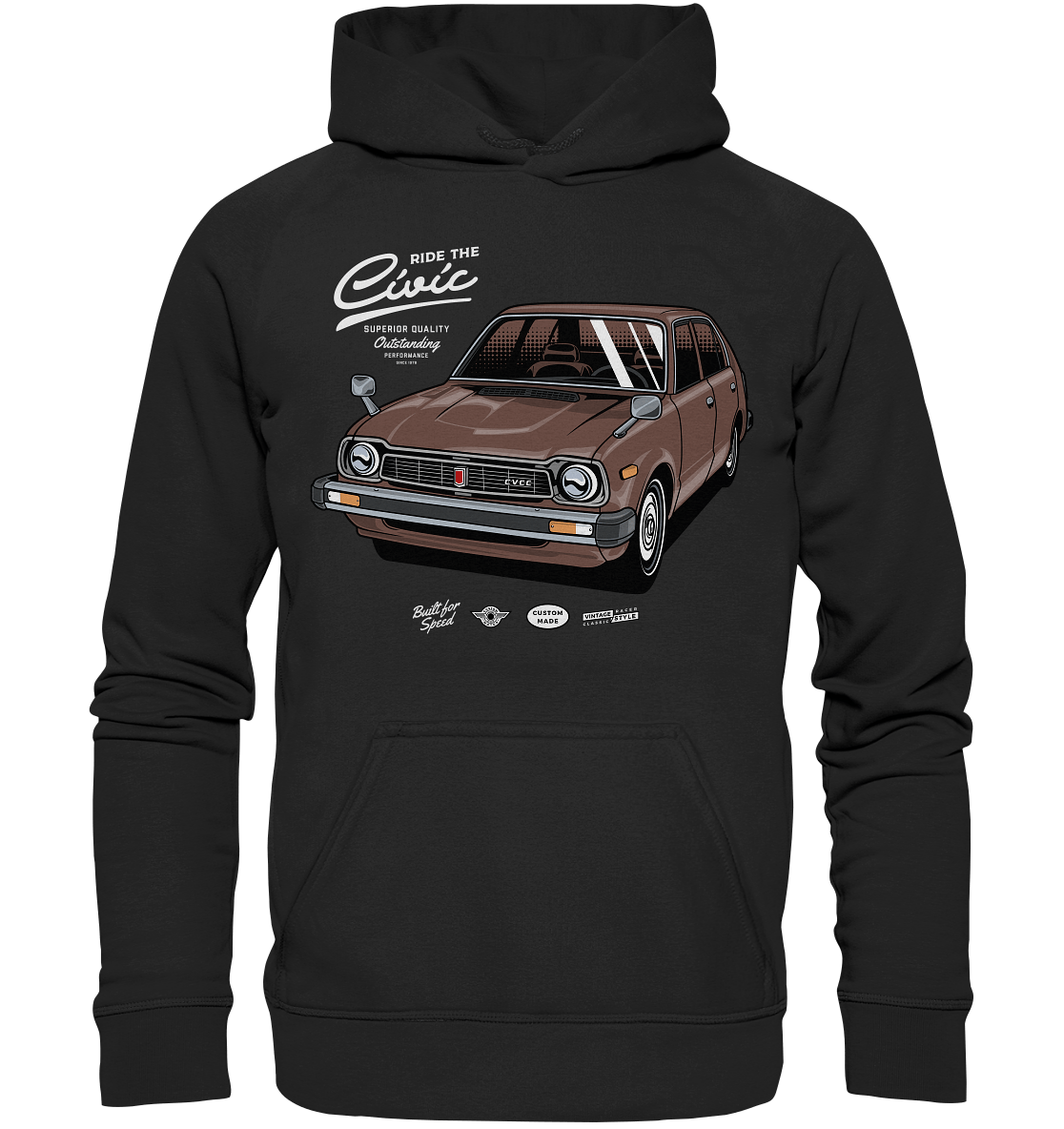 Honda Civic 1972 - Basic Unisex Hoodie - MotoMerch.de