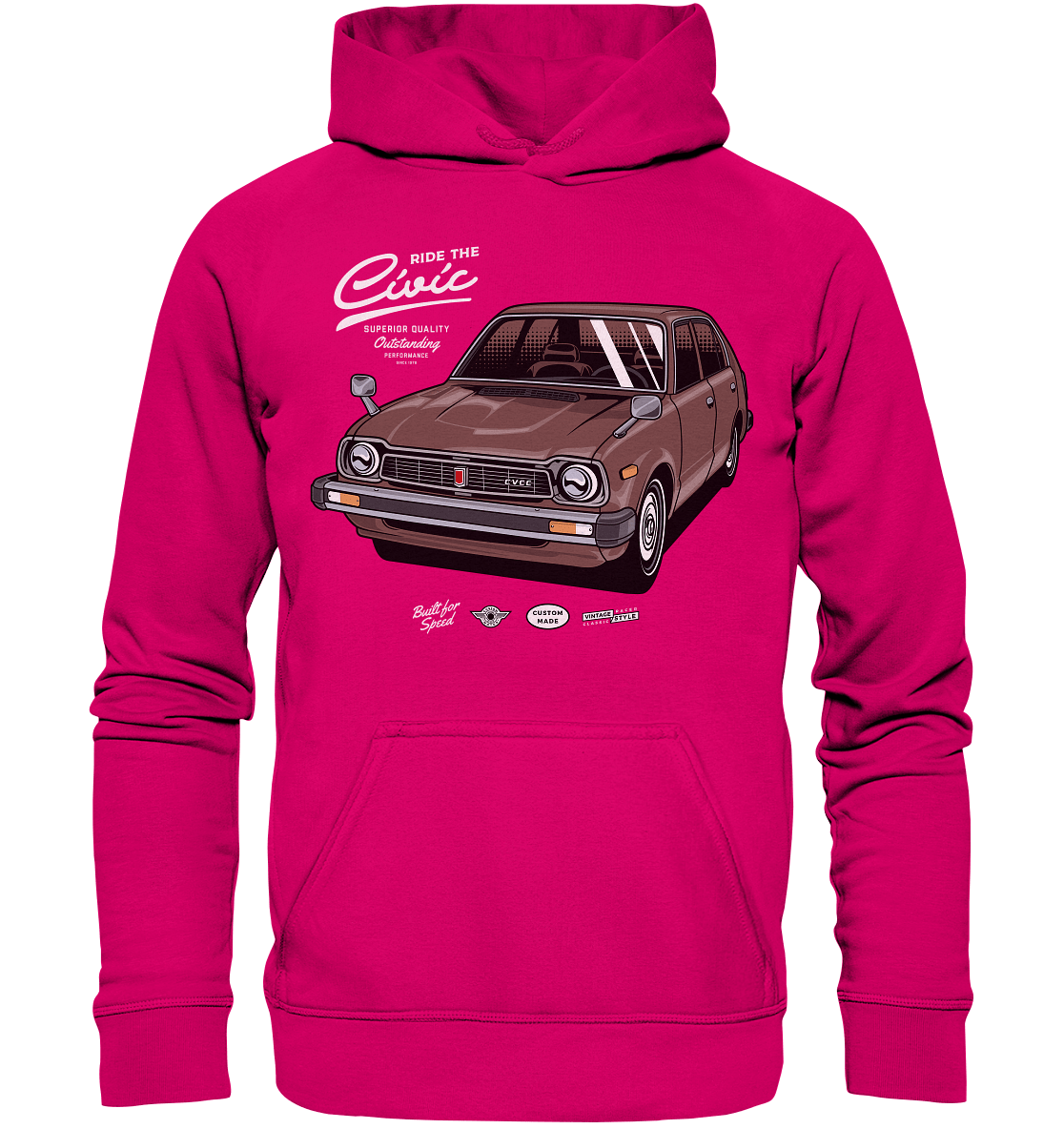 Honda Civic 1972 - Basic Unisex Hoodie - MotoMerch.de