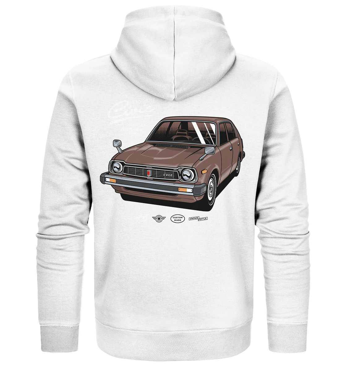 Honda Civic 1972 - Organic Zipper - MotoMerch.de