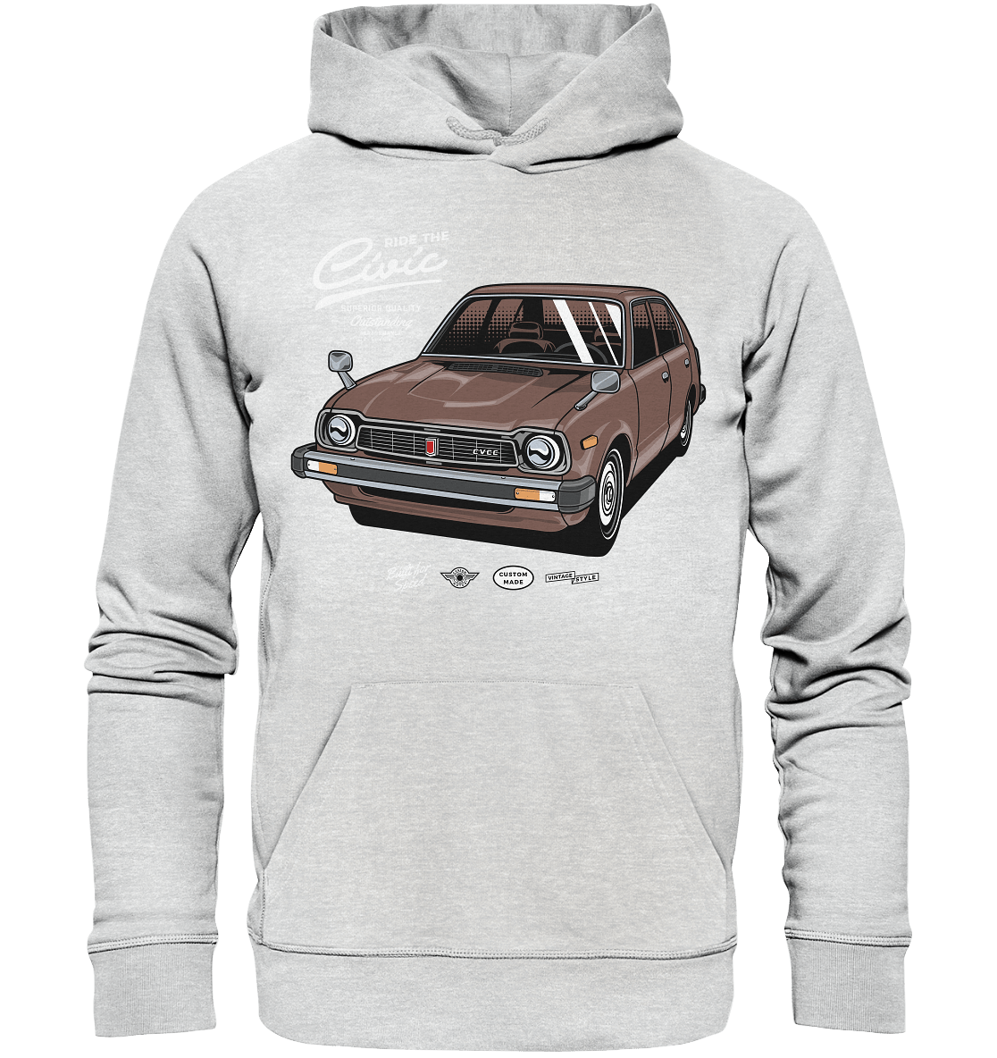 Honda Civic 1972 - Premium Unisex Hoodie - MotoMerch.de