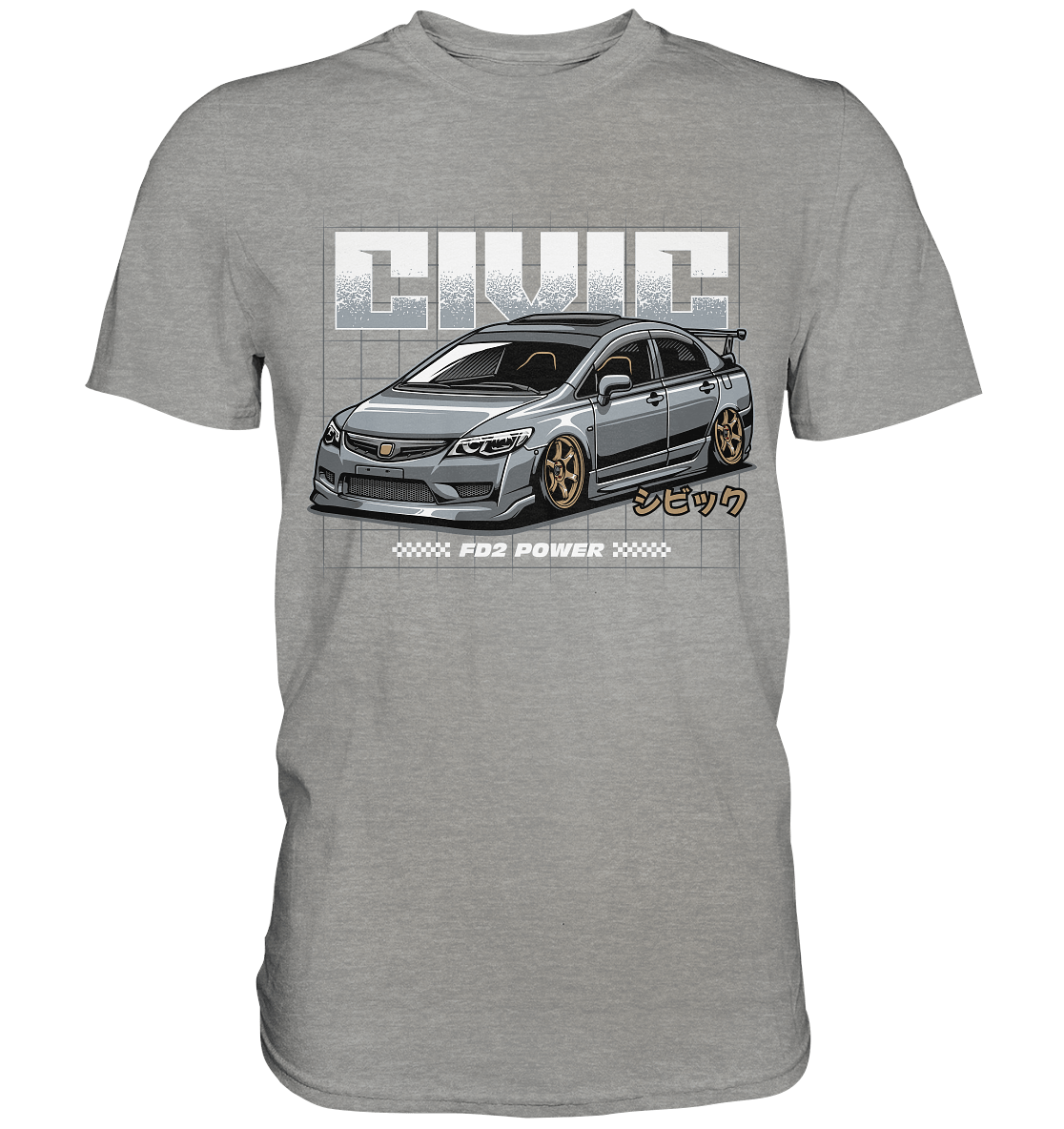 Honda Civic FD - Premium Shirt - MotoMerch.de
