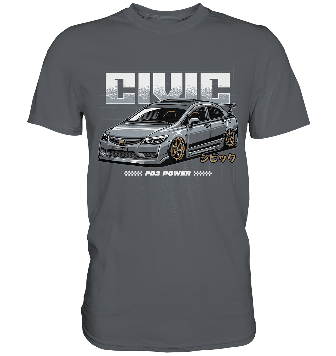 Honda Civic FD - Premium Shirt - MotoMerch.de
