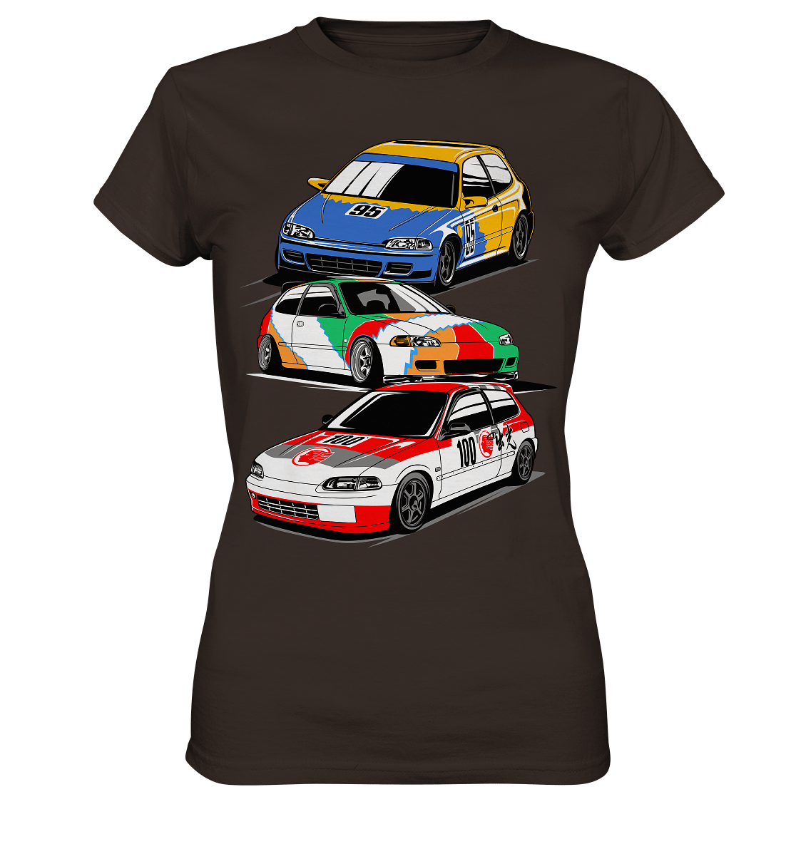 Honda Civic Hatch Gang - Ladies Premium Shirt - MotoMerch.de