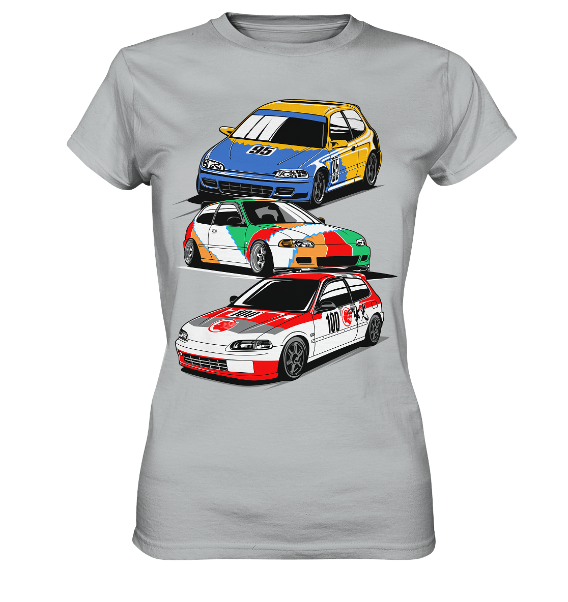 Honda Civic Hatch Gang - Ladies Premium Shirt - MotoMerch.de