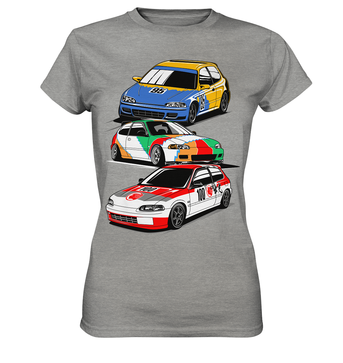 Honda Civic Hatch Gang - Ladies Premium Shirt - MotoMerch.de