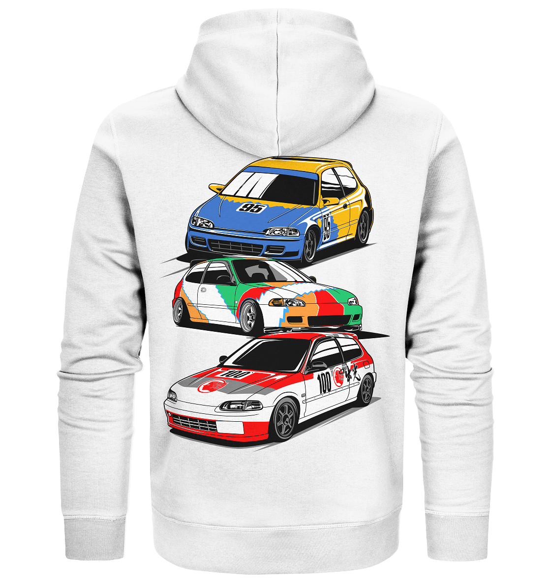 Honda Civic Hatch Gang - Organic Zipper - MotoMerch.de