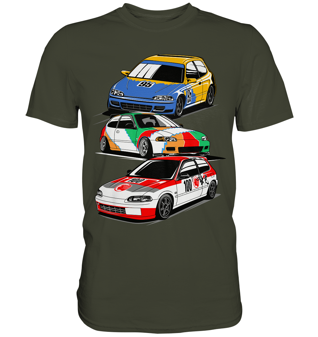 Honda Civic Hatch Gang - Premium Shirt - MotoMerch.de