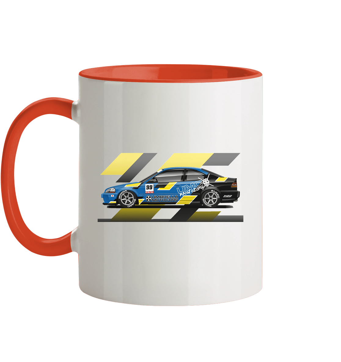 Honda Civic Kanjo Coupe - Tasse zweifarbig - MotoMerch.de