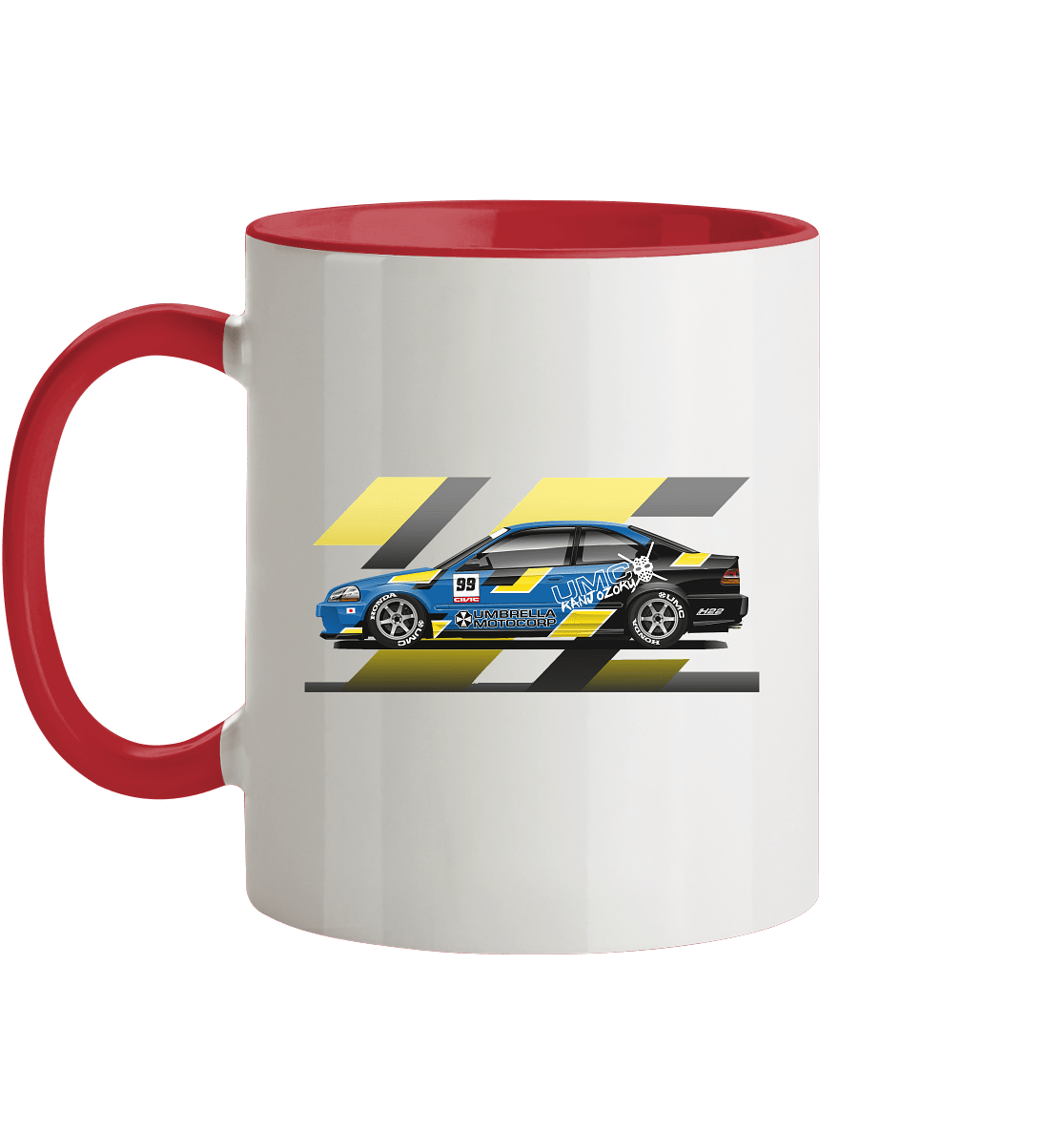 Honda Civic Kanjo Coupe - Tasse zweifarbig - MotoMerch.de