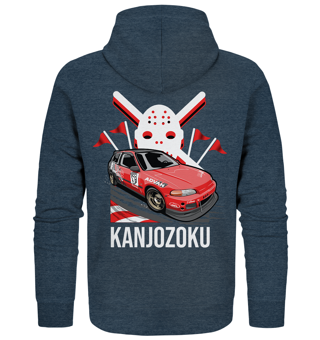 Honda Civic Kanjo EG6 - Organic Zipper - MotoMerch.de