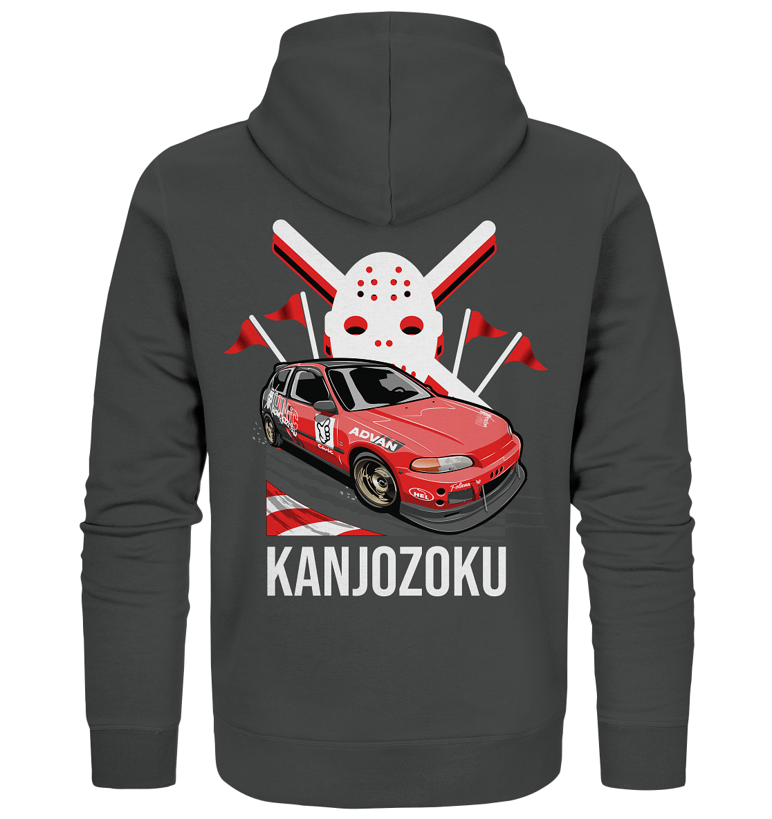 Honda Civic Kanjo EG6 - Organic Zipper - MotoMerch.de