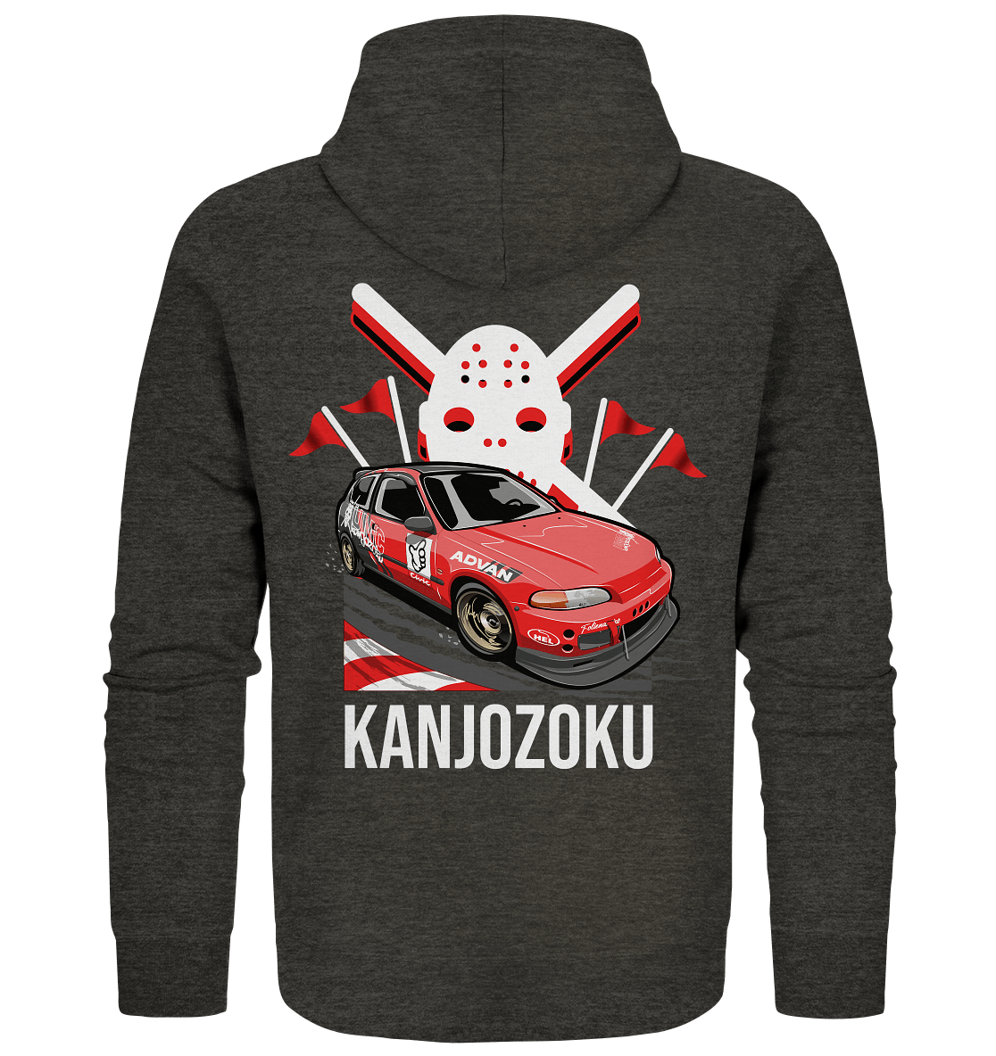 Honda Civic Kanjo EG6 - Organic Zipper - MotoMerch.de