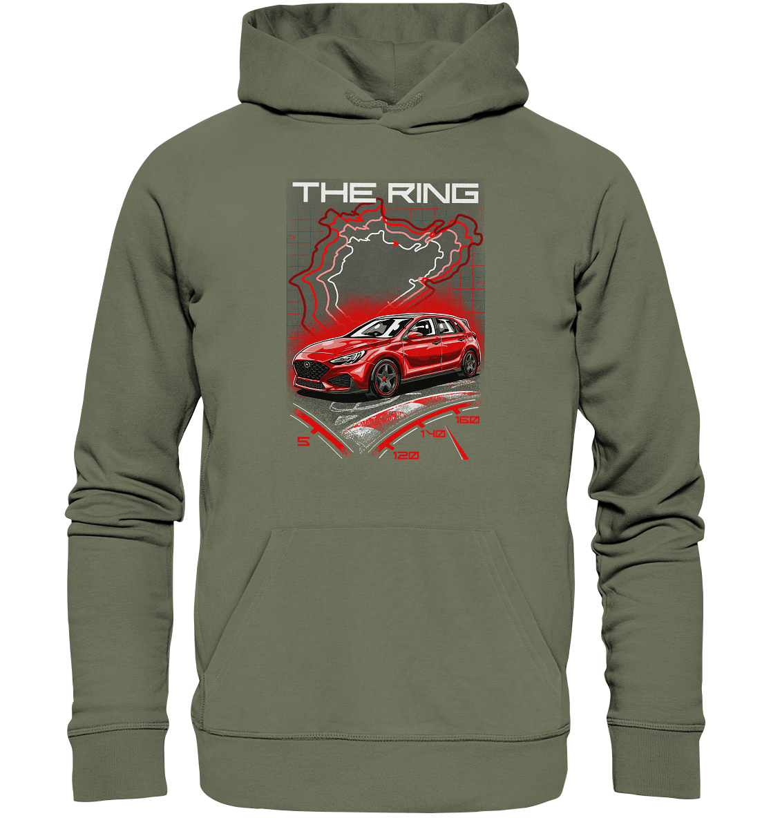 I30 N Nürburgring - Premium Unisex Hoodie - MotoMerch.de