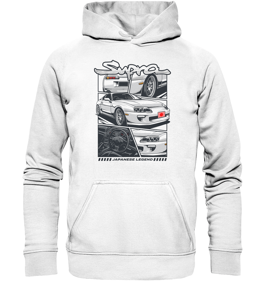 Japanese Legend Supra MKIV - Basic Unisex Hoodie - MotoMerch.de