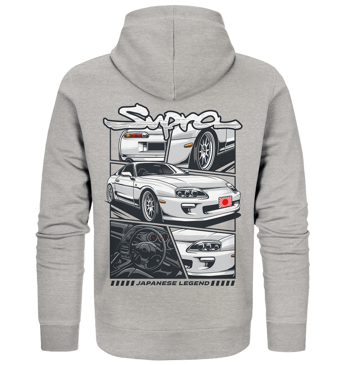 Japanese Legend Supra MKIV - Organic Zipper - MotoMerch.de