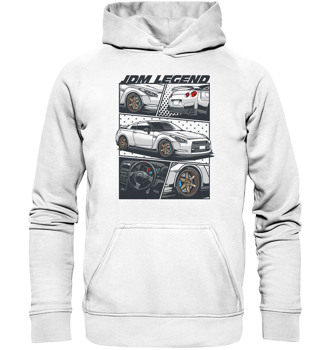 JDM Legends R35 GTR - Basic Unisex Hoodie - MotoMerch.de