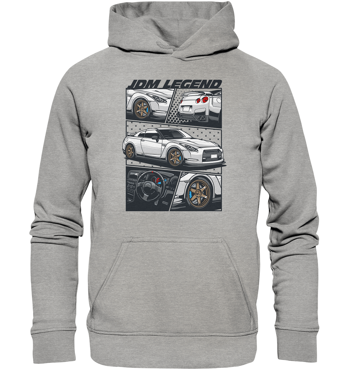 JDM Legends R35 GTR - Basic Unisex Hoodie - MotoMerch.de