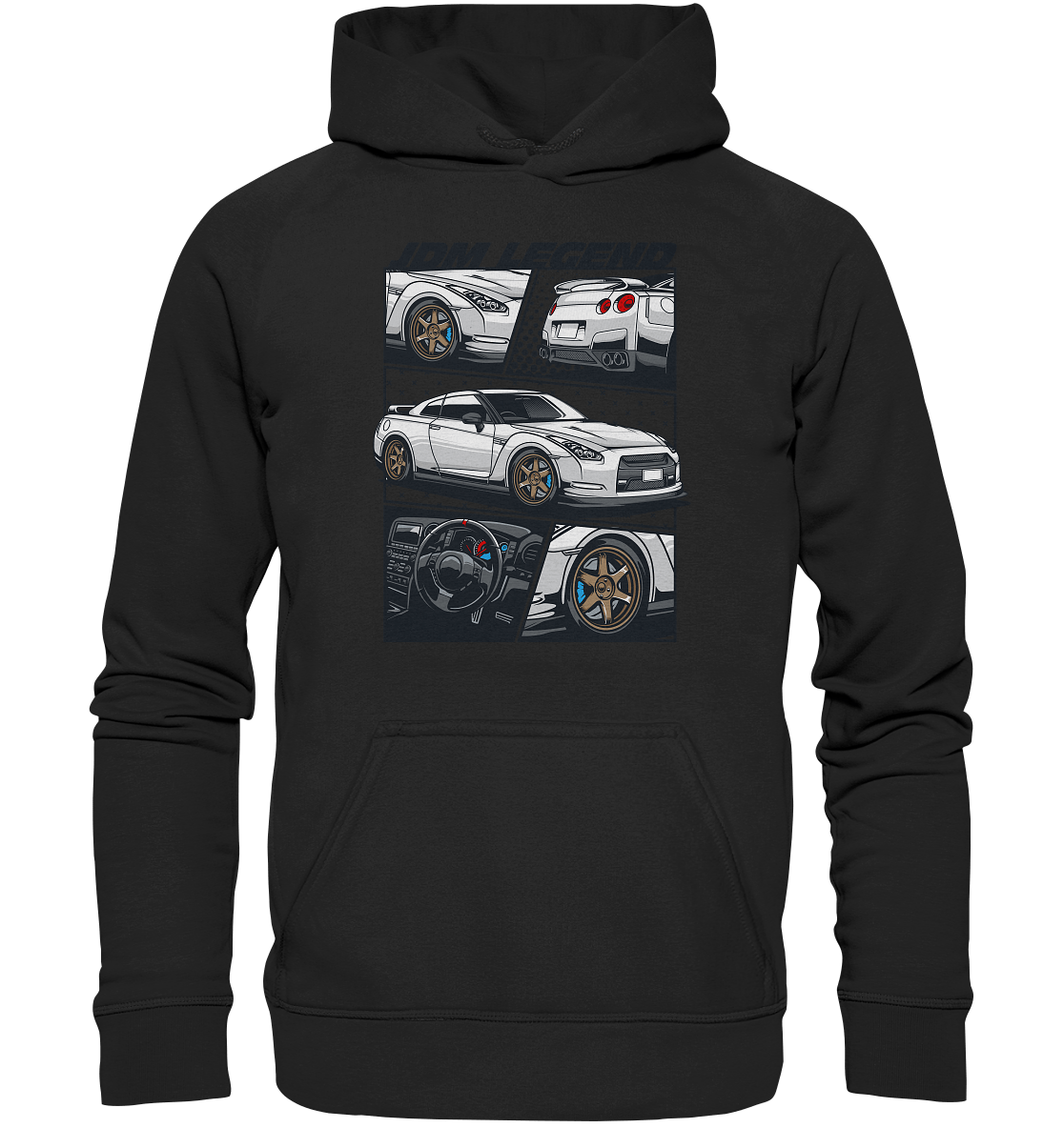 JDM Legends R35 GTR - Basic Unisex Hoodie - MotoMerch.de