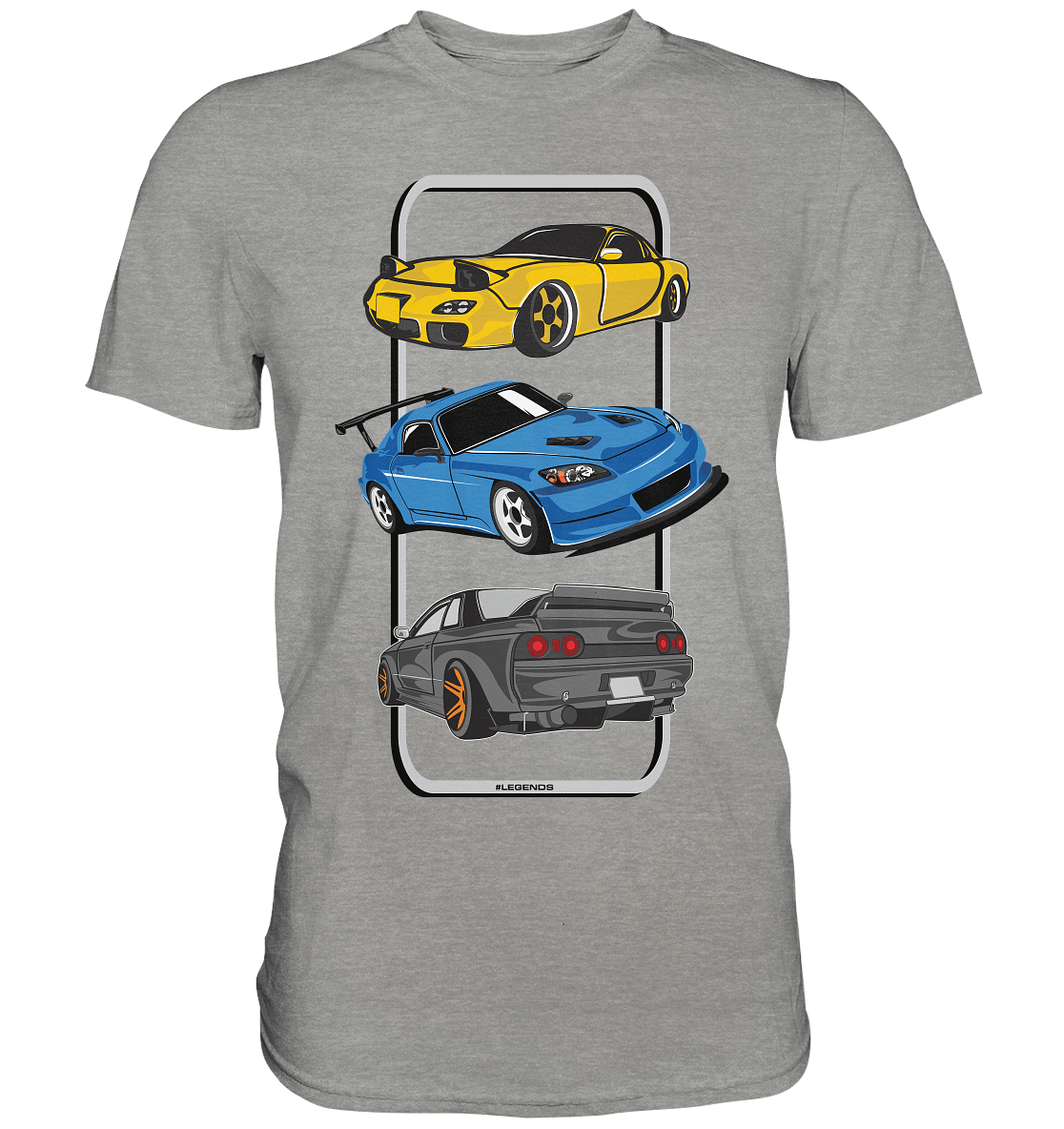 JDM Legends - RX7 S2000 R32 - Premium Shirt - MotoMerch.de