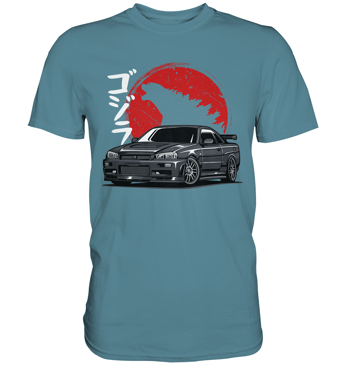 JDM Skyline R34 - Premium Shirt - MotoMerch.de