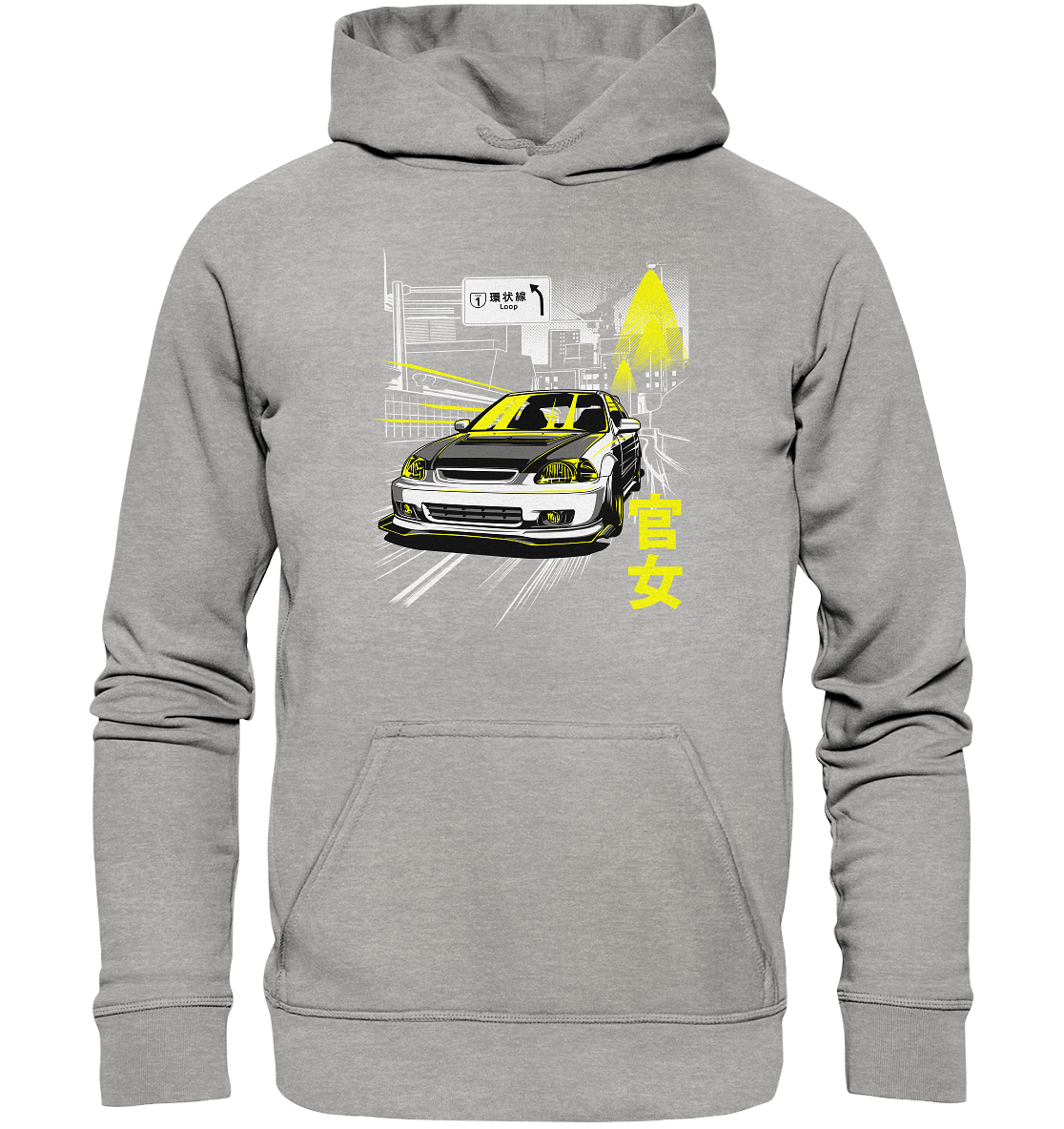 Kanjozoku Honda Civic EK - Basic Unisex Hoodie - MotoMerch.de