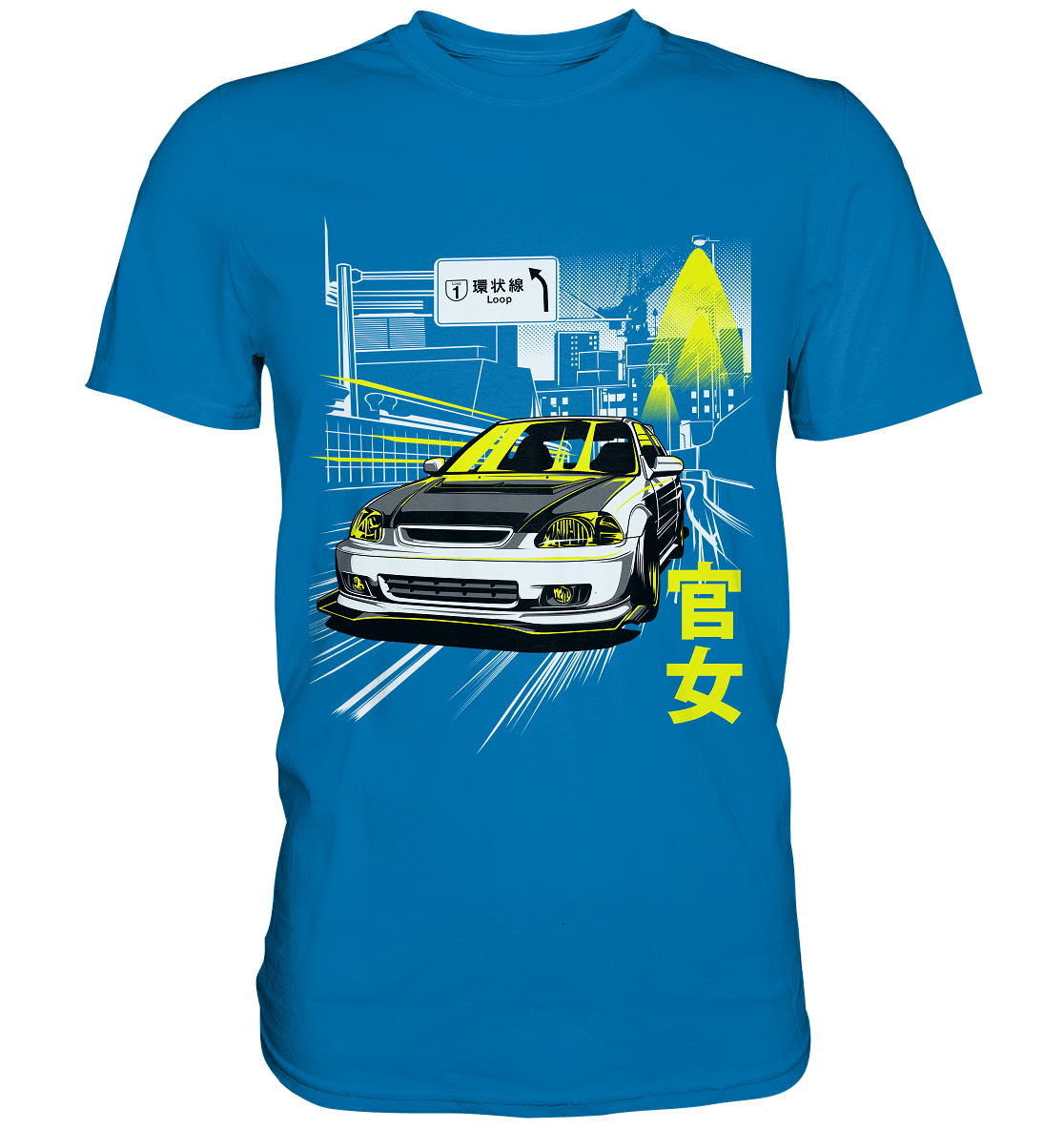 Kanjozoku Honda Civic EK - Premium Shirt - MotoMerch.de