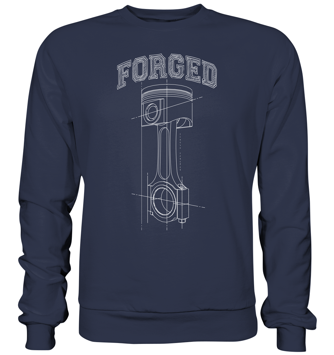 Kolben hell - Premium Sweatshirt - MotoMerch.de