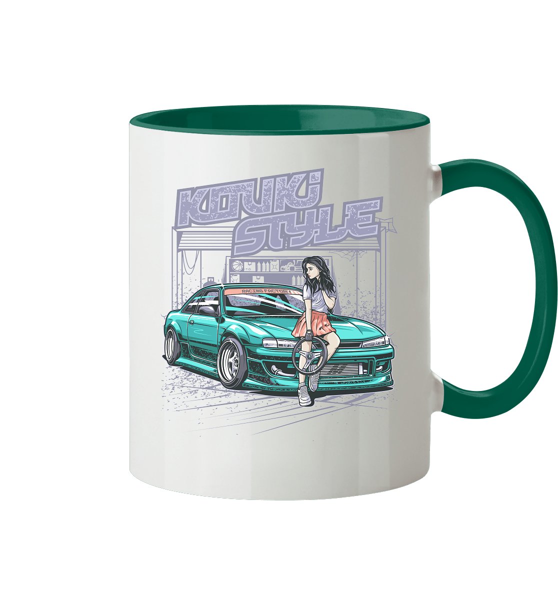 Kouki Style Silvia S14 - Tasse zweifarbig - MotoMerch.de