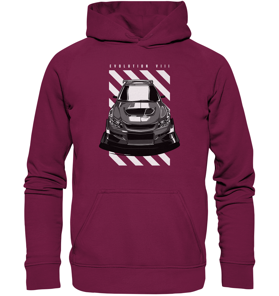 Lancer Evo 8 Front - Basic Unisex Hoodie - MotoMerch.de