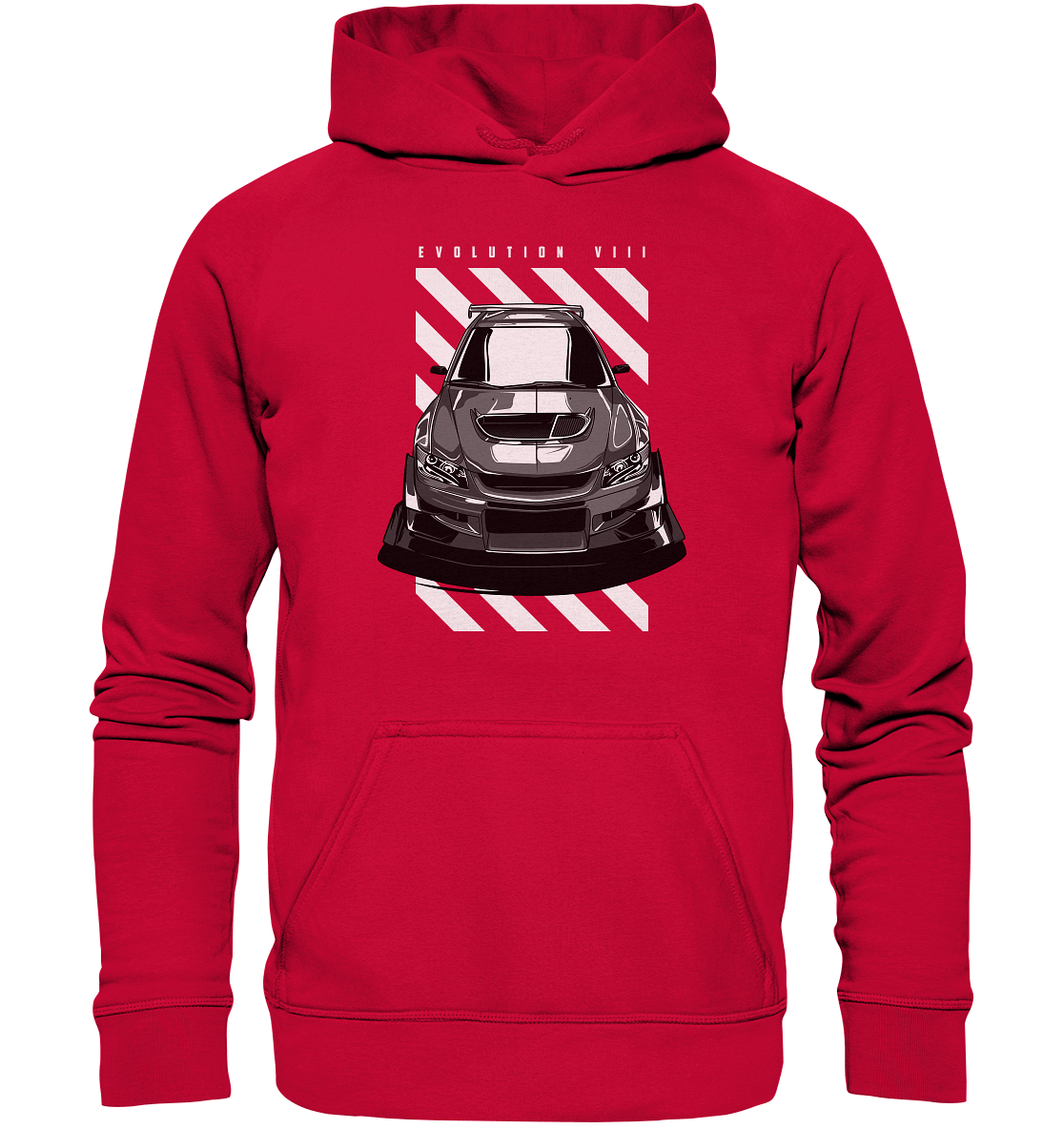 Lancer Evo 8 Front - Basic Unisex Hoodie - MotoMerch.de