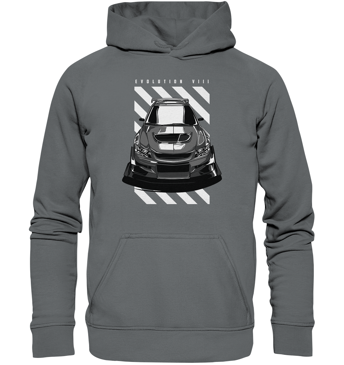 Lancer Evo 8 Front - Basic Unisex Hoodie - MotoMerch.de