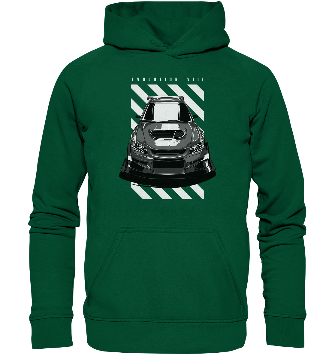 Lancer Evo 8 Front - Basic Unisex Hoodie - MotoMerch.de