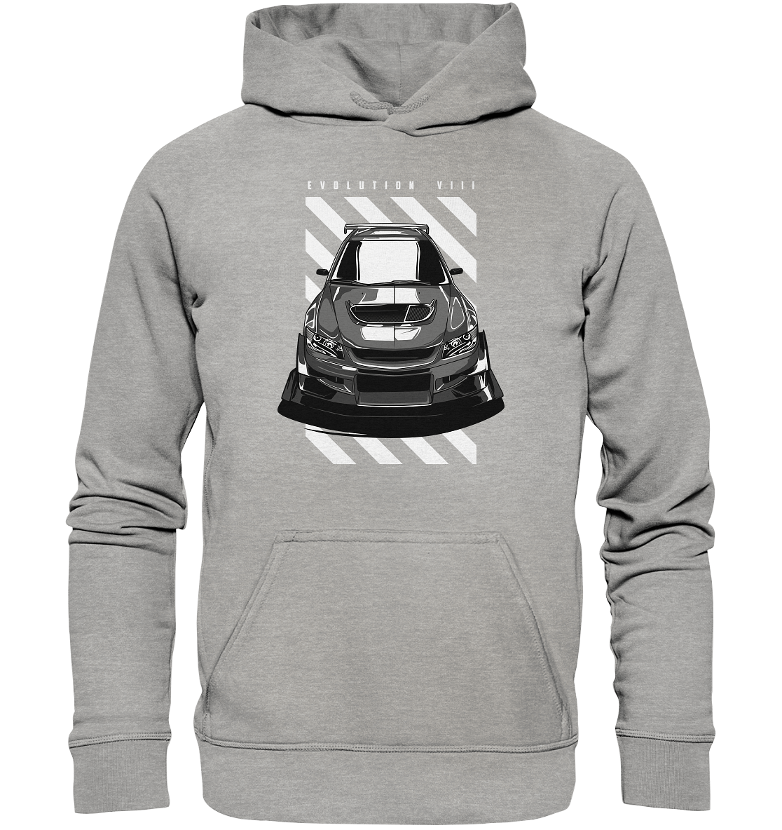 Lancer Evo 8 Front - Basic Unisex Hoodie - MotoMerch.de