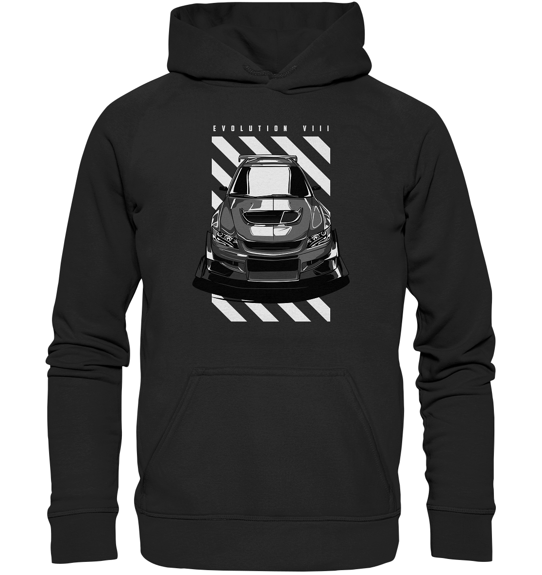 Lancer Evo 8 Front - Basic Unisex Hoodie - MotoMerch.de