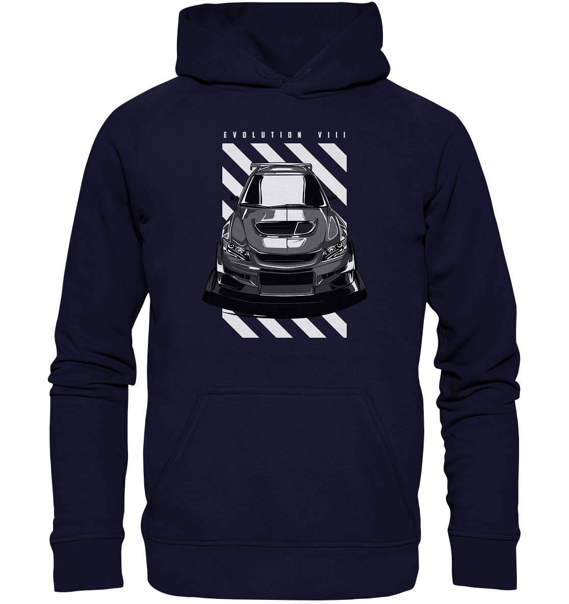 Lancer Evo 8 Front - Basic Unisex Hoodie - MotoMerch.de