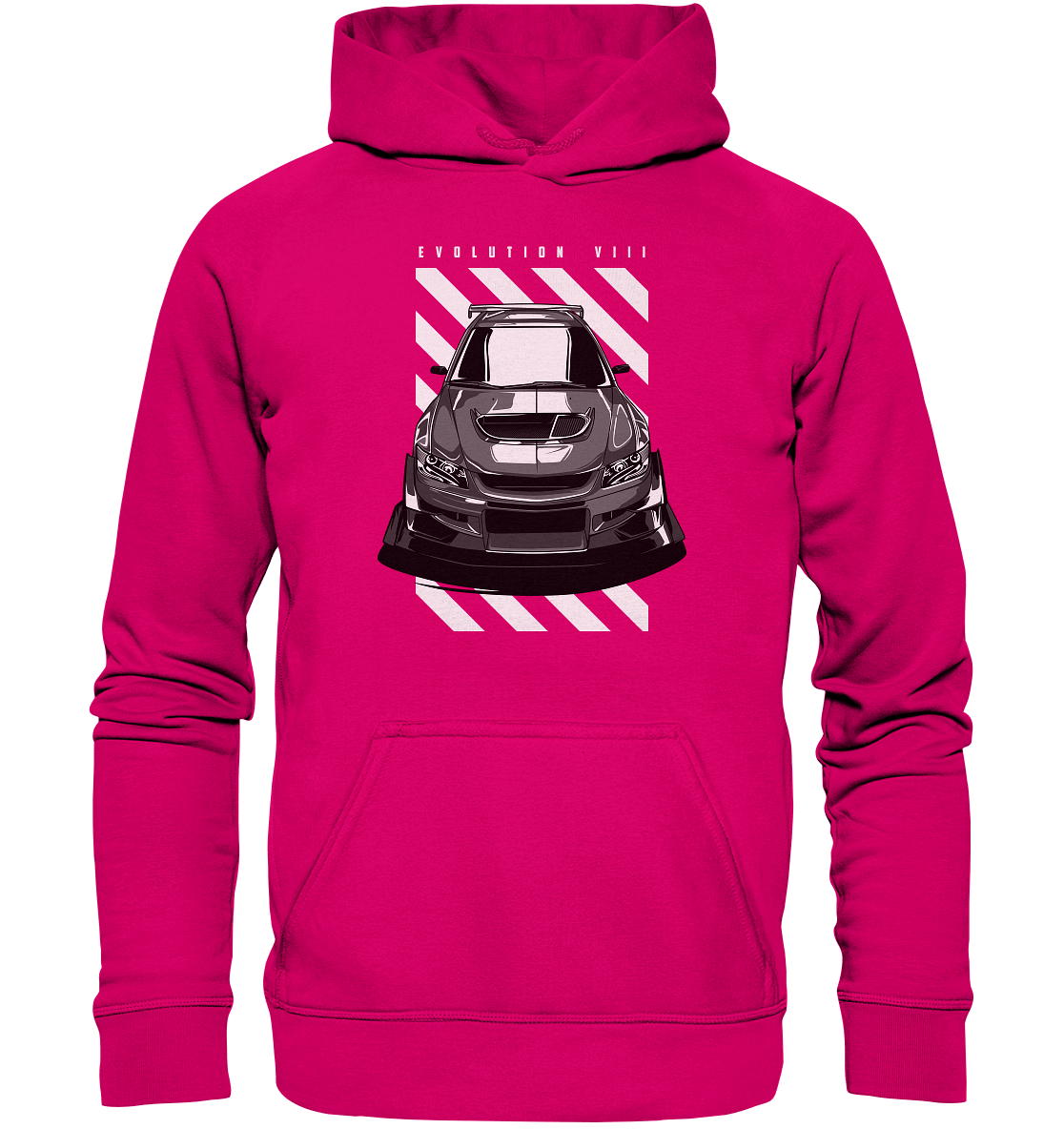 Lancer Evo 8 Front - Basic Unisex Hoodie - MotoMerch.de