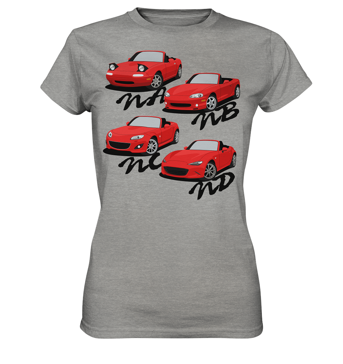 Mazda Miata Family - Ladies Premium Shirt - MotoMerch.de