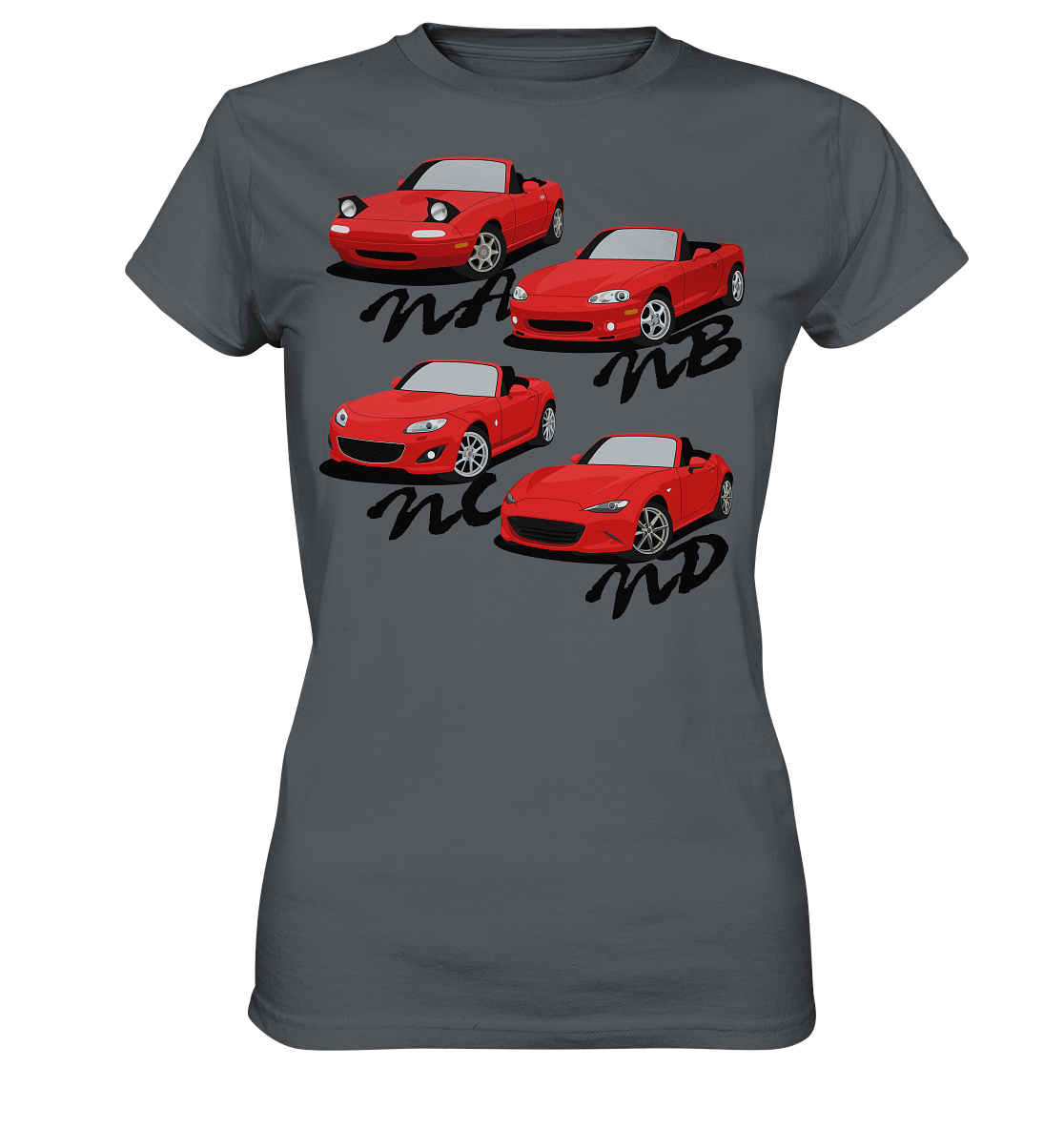 Mazda Miata Family - Ladies Premium Shirt - MotoMerch.de