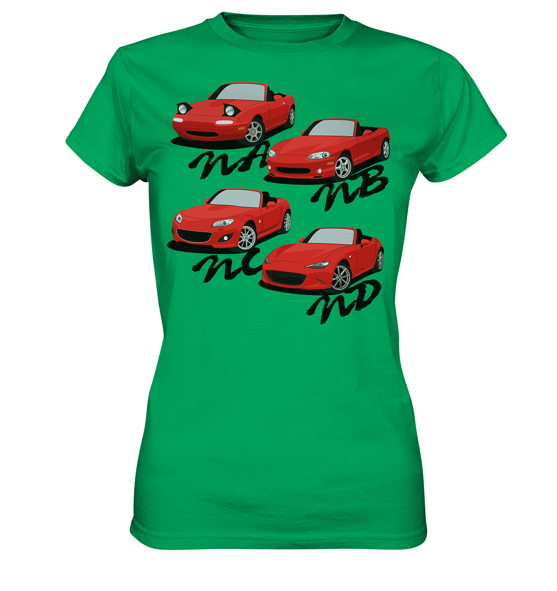 Mazda Miata Family - Ladies Premium Shirt - MotoMerch.de