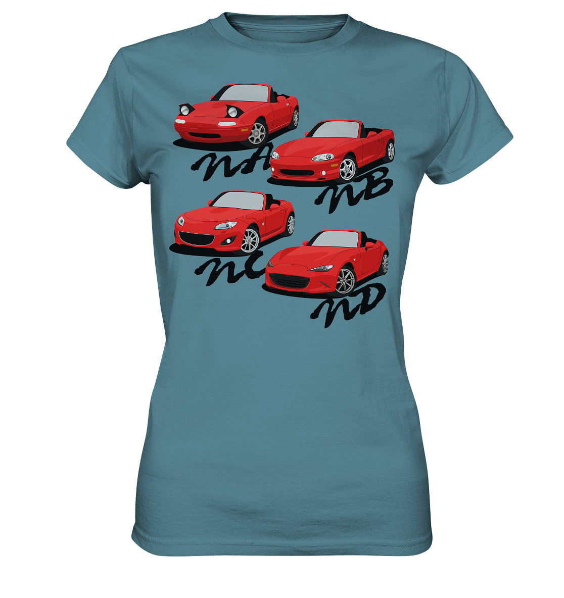 Mazda Miata Family - Ladies Premium Shirt - MotoMerch.de