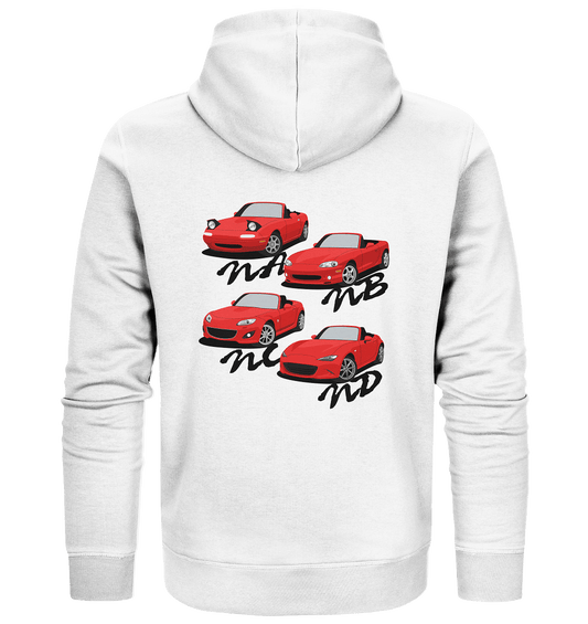 Mazda Miata Family - Organic Zipper - MotoMerch.de