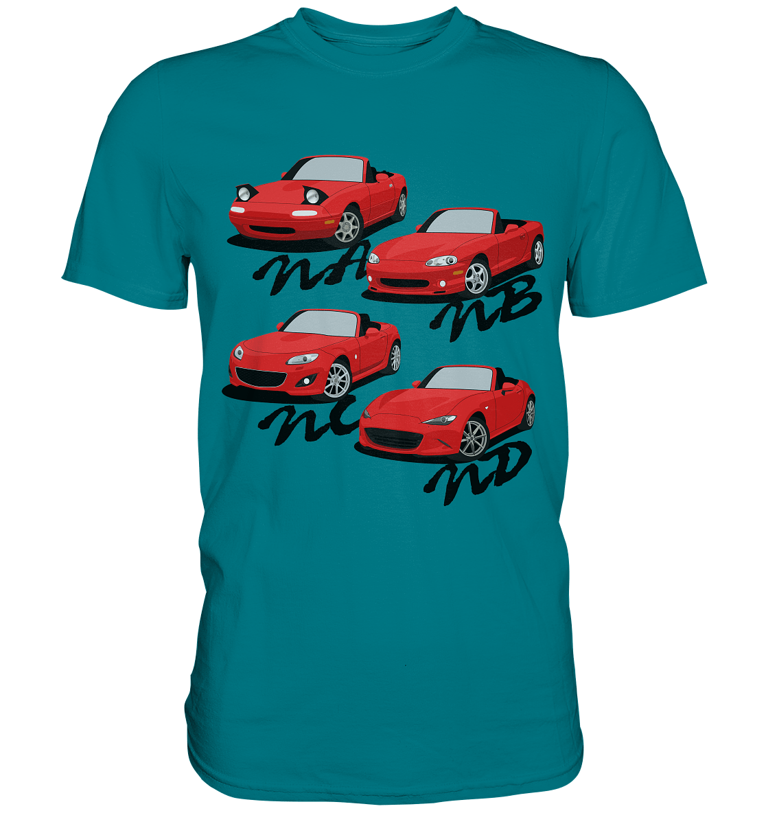 Mazda Miata Family - Premium Shirt - MotoMerch.de