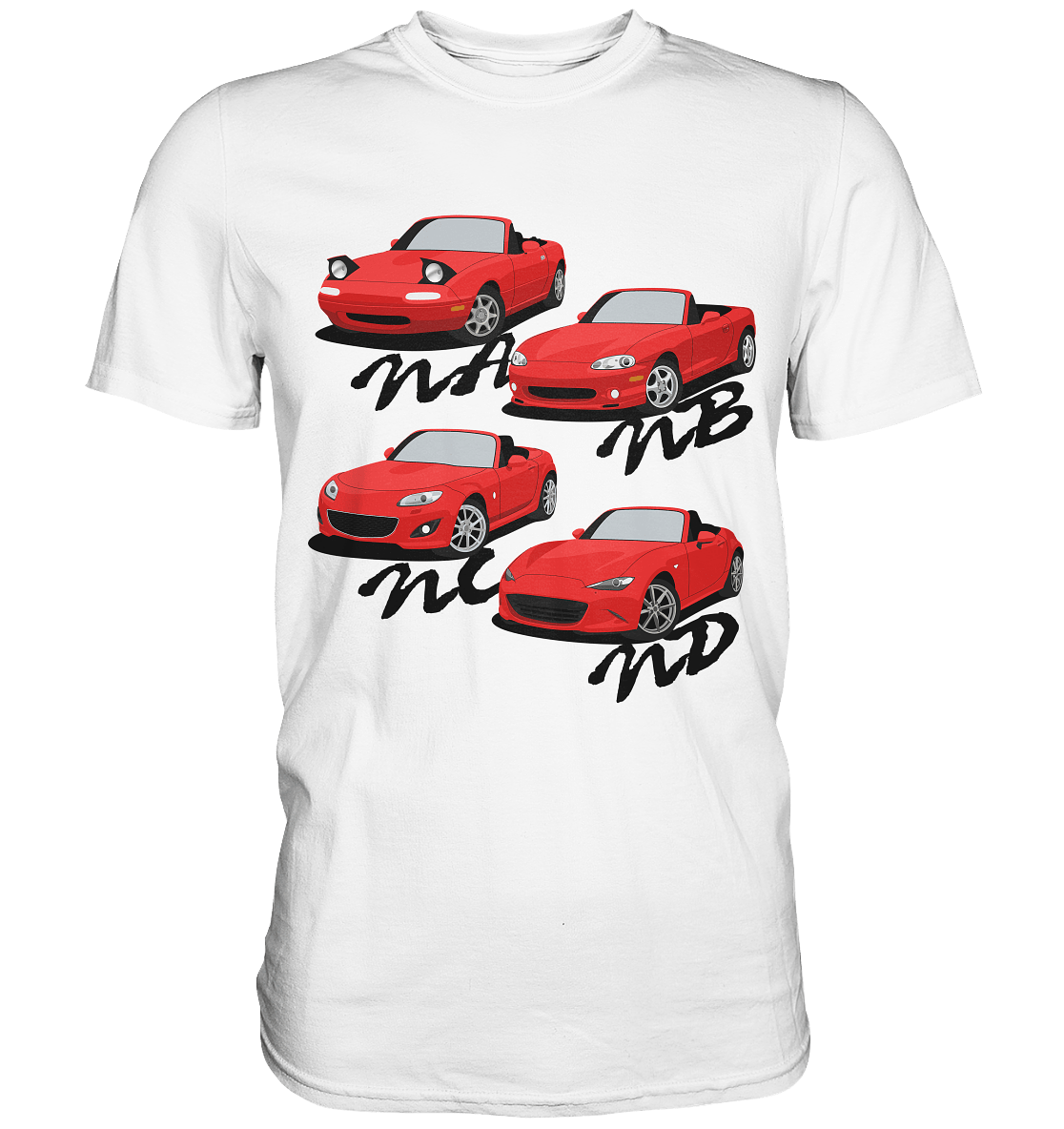 Mazda Miata Family - Premium Shirt - MotoMerch.de